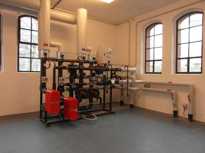Kompakte Fernwärmestation